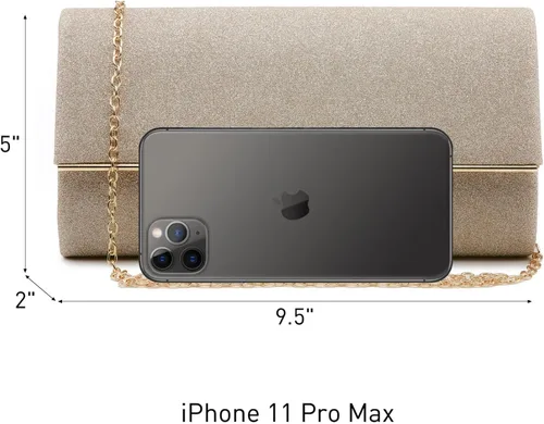 Miniatura 4 de Dasein Bolso de noche para mujer, bolso de mano con purpurina para boda, bolso de novia brillante para cóctel, fiesta, baile de graduación