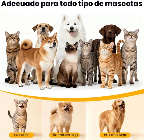 Miniatura 8 de FIXR Aspiradora para Aseo de Perros, Kit de Aseo para Mascotas Todo en Uno con Cortador de Pelo y Cepillo Anti-Desprendimiento, Aspiradora de Pelo