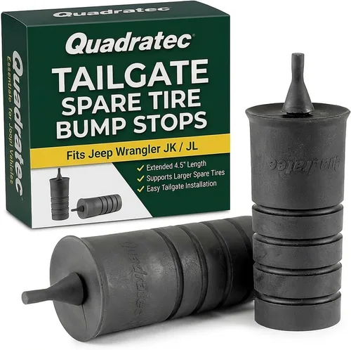 Quadratec Kit de Tope de Amortiguación para Puerta Trasera y Llanta de Repuesto - Compatible con Jeep Wrangler JK & JL 2007-2024 - Reduce el