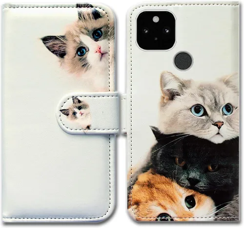 Miniatura 21 de Bcov Funda para Pixel 5a 5G, diseño de pájaro negro y verde con tapa para teléfono, con ranura para tarjetas, soporte para Google Pixel 5a 5G 2021