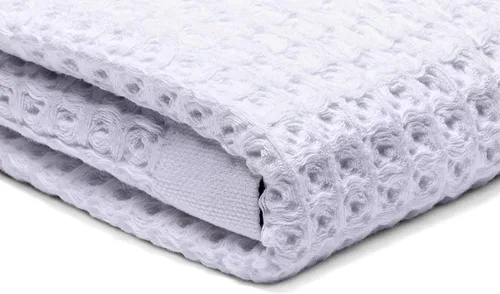 Miniatura 4 de SUTERA Silverthread Toalla de baño Toalla antimicrobiana con tecnología Silver Ion Diseño de tejido de gofre, felpa, ligera y de secado rápido