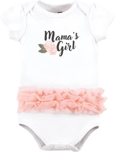 Miniatura 350 de Hudson Baby baby-girls Cotton Bodysuits 3-pack
