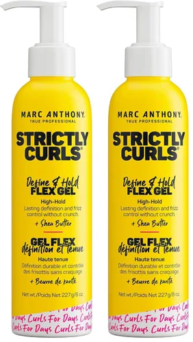Miniatura 9 de Marc Anthony Gel de peinado para cabello rizado, estrictamente rizos, gel para el cabello definidor de rizos de fijación fuerte de larga duración