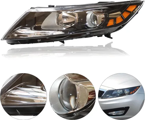 Miniatura 4 de Para KIA Optima 2011-2013 faros halógenos de fábrica. Lámpara de montaje de faros halógenos para Kia Optima 2011 2012 2013 para Kia Optima con lente