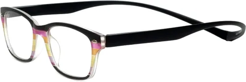 Magz Greenwich Gafas de Transición Hombres y Mujeres Gafas de Lectura Fotocrómicas Rainbow Black | Marco magnético para lectores