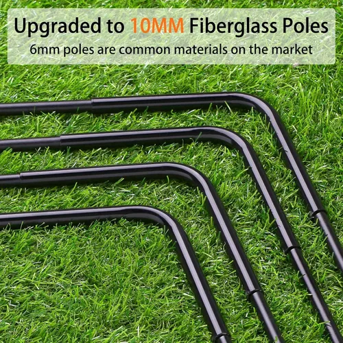 Miniatura 5 de Soccer Goal with Carry Bag, 10/9MM Strengthen Pole, Arched Design, Kids Soccer Goals for Backyard Set 5x 3.1/3.6x2.7/2.9x2.4ft Portable Pop Up