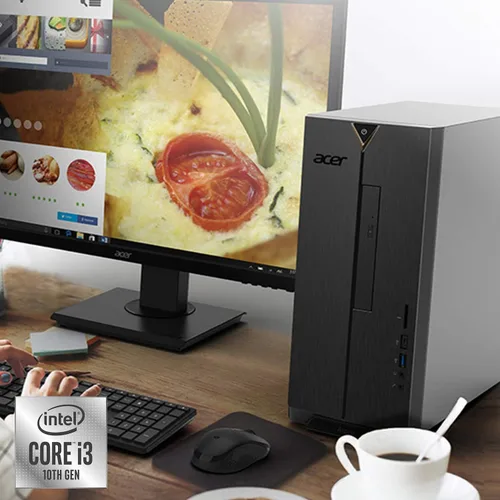 Miniatura 8 de Acer Aspire TC-895-UA91 - Procesador de 4 núcleos Intel Core i3-10100 de 10ª generación, DDR4 de 8 GB a 2666 MHz, SSD NVMe M.2 de 512 GB, DVD 8X