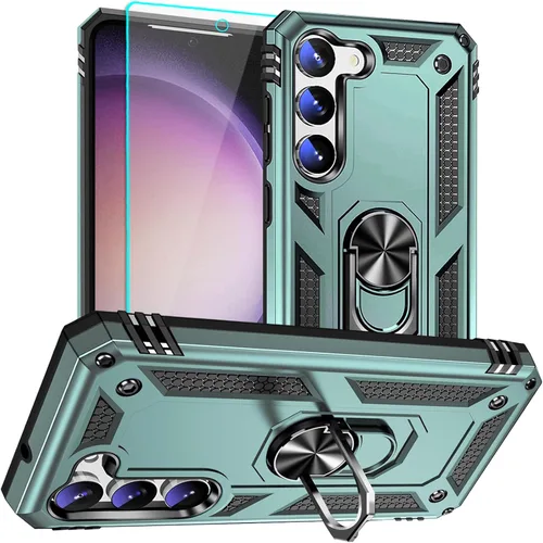 Miniatura 27 de Funda para Samsung Galaxy S9, Galaxy S9, [grado militar de 16 pies a prueba de caídas], anillo a prueba de golpes para Samsung Galaxy S9, verde