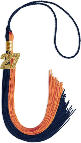 Miniatura 125 de Endea Graduation Borla de doble color con dije dorado (negro/oro brillante, 2022)