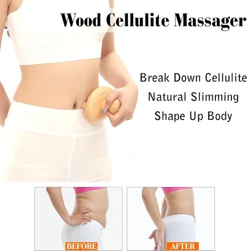 Miniatura 3 de Herramientas de masaje de terapia de madera, rodillo masajeador de celulitis, cepillo de cuerpo de madera, removedor de celulitis, cepillo