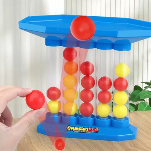 Miniatura 5 de Juego de pelota de rebote, juegos de fiesta familiar para adultos, saltando, conecta las bolas del mismo color seguido, juegos de mesa de mesa