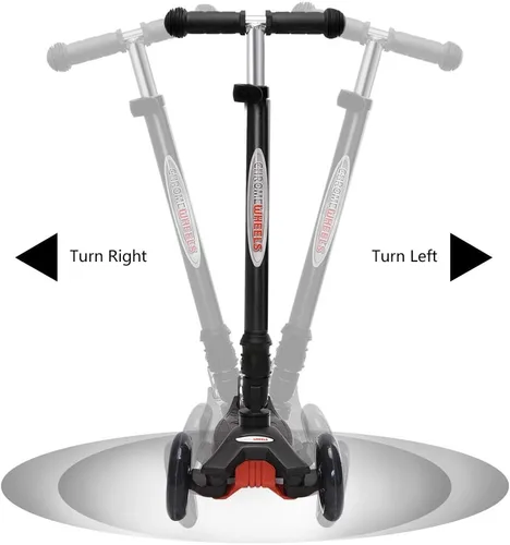Miniatura 8 de ChromeWheels Patinetes Plegables para Niños, Patinete Deluxe con 4 Alturas Ajustables, Límite de Peso 132 libras, 3 Ruedas, Inclínate para Dirigir #