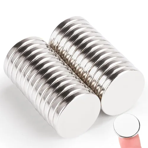 Miniatura 12 de TRYMAG Imanes, 20 imanes de neodimio fuertes para manualidades, imán de alta resistencia, pequeño imán redondo para refrigerador para oficina