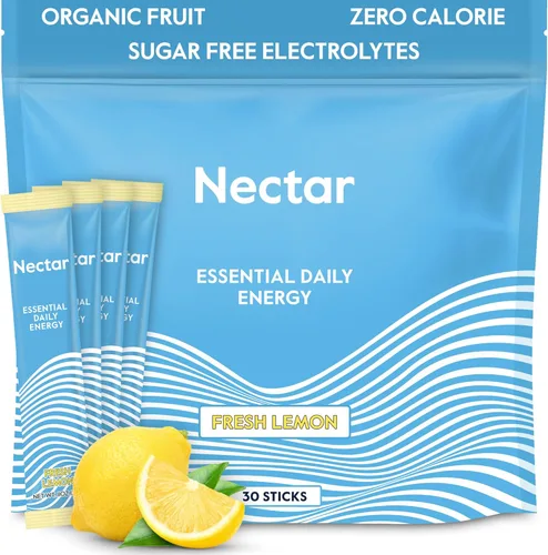 Miniatura 17 de Nectar Energy Booster - Cafeína Orgánica, B12 y Electrolitos - Sin Azúcar y Cero Calorías – Café Saludable, Bebida Energética y Alternativa a