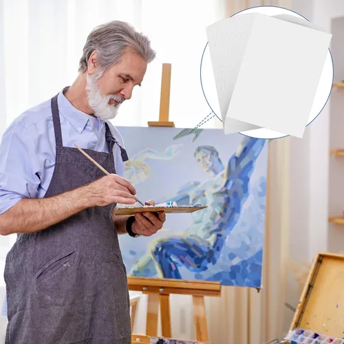 Miniatura 6 de Sabary 36 hojas de 22 x 30 pulgadas, papel de acuarela grande de 140 libras/300 GSM, papel de pintura de prensa en frío blanco para principiantes