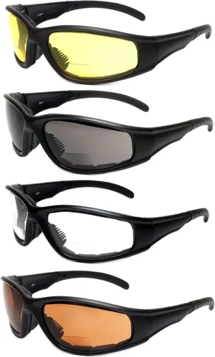 Miniatura 12 de Calabria 23BF Sportster - Gafas de seguridad bifocales de lectura para hombres y mujeres, protección UV, viento y desechos, antivaho
