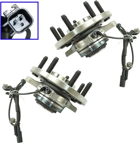 Miniatura 265 de TRQ Juego de 2 rodamientos de rueda delantera y conjunto de cubo 4WD compatible con Ford Ranger Mazda B4000 1998-2000