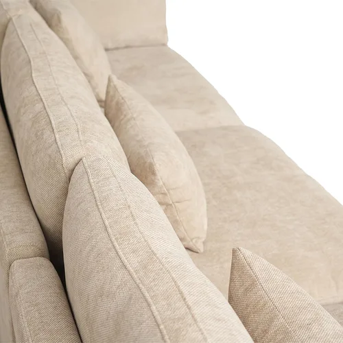 Miniatura 9 de WJShome Sofá Seccional Cloud Couch de 83 pulgadas para sala de estar, sofá seccional modular relleno de plumón, sofás en forma de L con otomana