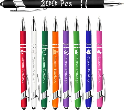 Miniatura 9 de Bolígrafos personalizados personalizados con nombre y logotipo, bolígrafo grabado, bolígrafos personalizados para oficina, negocios, lápiz
