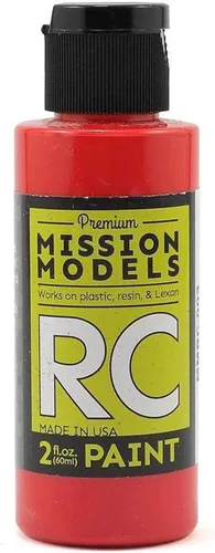 Mission Models MMRC-003 Pintura RC a base de agua, botella de 2 onzas, color rojo
