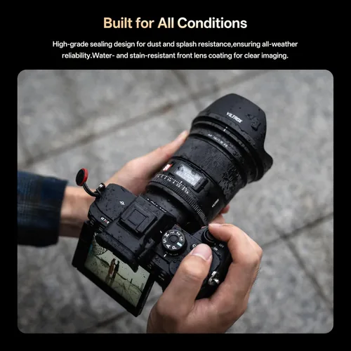 Miniatura 6 de VILTROX 16mm F1.8 lente FE para Sony E Mount, lente gran angular de enfoque automático de gran apertura F/1.8 de formato completo para cámara sin