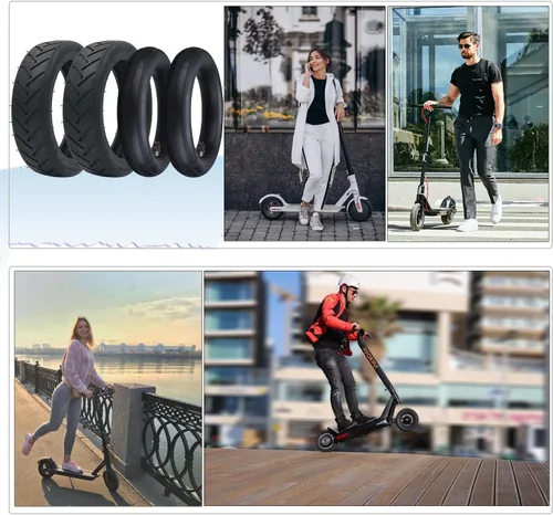 Miniatura 6 de Cooryda Neumático y Tubo de 8.5'', Neumático de Scooter Eléctrico 8 1/2×2 Ruedas de Repuesto para Gotrax Gxl V2/Xiaomi M365, Neumáticos de Rueda