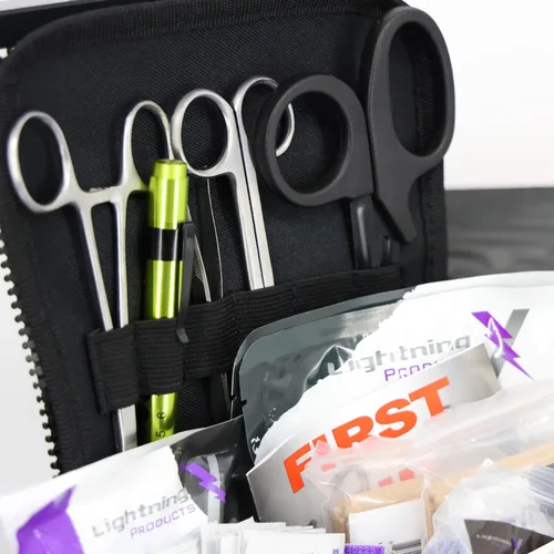 Miniatura 2 de Lightning X Value Compact Medic First Responder EMS/EMT - Bolsa de trauma con kit de llenado estándar B, color negro
