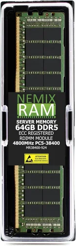 Miniatura 10 de 1TB 16X64GB DDR5 4800MHz PC5-38400 2Rx4 1.1V CL40 288-PIN ECC Registered RDIMM NEMIX RAM Server Memory KIT