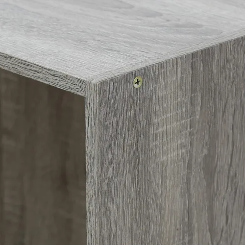 Miniatura 7 de Furinno Librero básico de almacenamiento de 3 niveles, roble francés gris