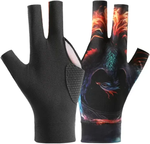 Miniatura 8 de Guantes de billar profesionales, guantes de piscina con acolchado antideslizante para un agarre seguro y un movimiento suave