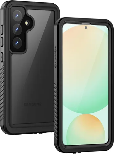 Lanhiem Funda para Samsung Galaxy S24 FE, IP68 impermeable a prueba de polvo con protector de pantalla integrado, funda protectora de cuerpo Negro