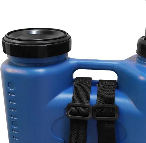 Miniatura 3 de Pulverizadores de 4 galones en césped y jardín con boquillas ajustables mochila manual pulverizador de bomba de mano, color azul Azul de 4 galones