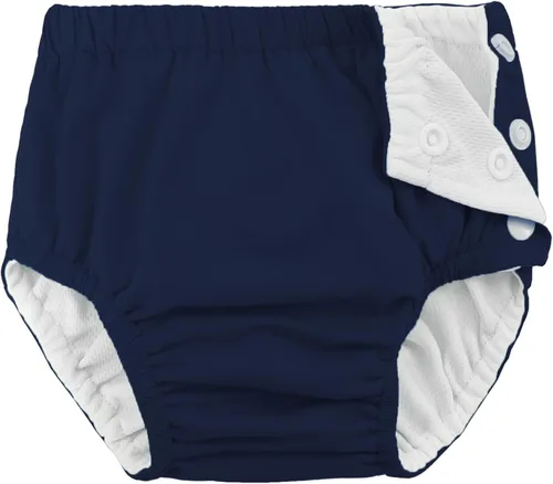 Pañales de natación reutilizables para bebés recién nacidos, lavables, unisex, pañales de natación para bebés, color azul marino, 0-3 meses