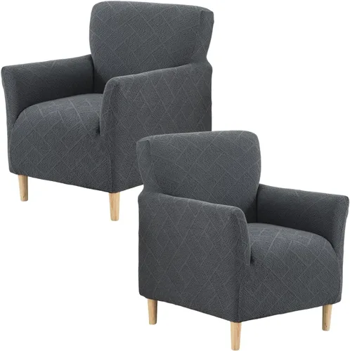 Miniatura 13 de Fundas de jacquard para sillón de banquete, fundas suaves para sillón, fundas elásticas de 1 pieza para sala de estar, funda antideslizante