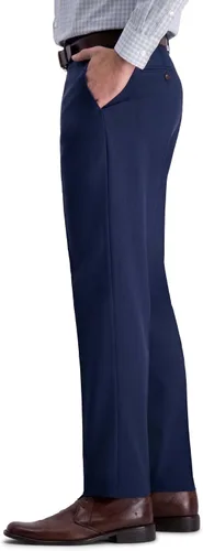 Miniatura 3 de Haggar Pantalones de vestir de alta calidad para hombre, ajuste recto, parte delantera plana, tallas regulares y grandes y altas