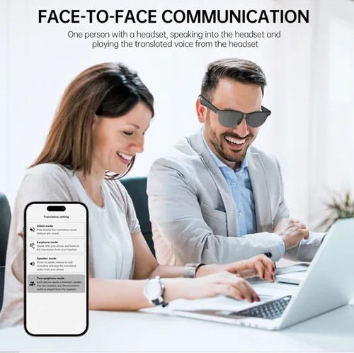 Miniatura 3 de Lentes de sol inteligentes AI Bluetooth, gafas de audio con altavoces, gafas deportivas polarizadas UV400 de traducción y gafas deportivas unisex