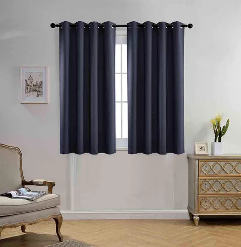Miniatura 39 de Miuco paneles de cortina de oscurecimiento con arandelas, cortinas opacas con textura para salón, juego de 2