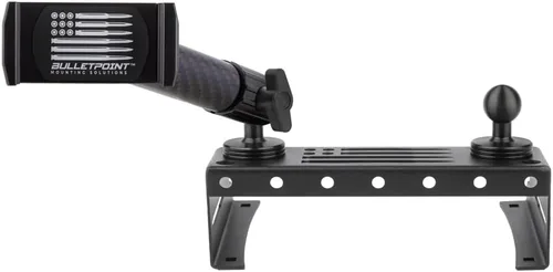Soporte para teléfono Bulletpoint de metal para tablero compatible con Ford F150 2015-2020 y F250/F350 Super Duty 2017-2022 - Montura de tablero
