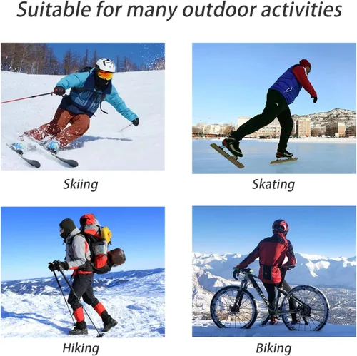 Miniatura 6 de TFTSR Paquete de 2 pasamontañas desgastados para hombre, máscara facial de punto Shiesty Yeat para clima frío, cobertura completa de invierno