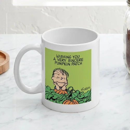 Miniatura 4 de CafePress Sincere Pumpkin Patch Mug Taza de café de cerámica de 11 oz (11.0 fl oz)