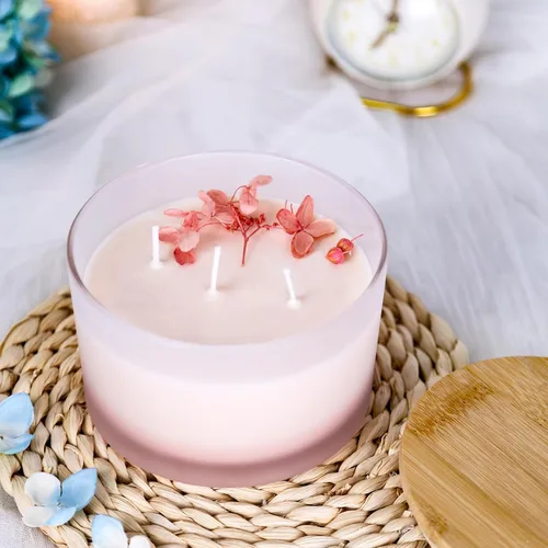 Miniatura 6 de CONNOO Frascos de Vela de Vidrio Esmerilado de 24 oz, Paquete de 6, Recipientes de Vela Vacíos a Granel de Boca Ancha para Múltiples Mechas
