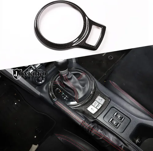 YIWANG Adhesivo decorativo para marco de cambio de marchas interior de automóvil para Subaru BRZ Toyota 86 2013-2020 accesorios (100% fibra de Fibra