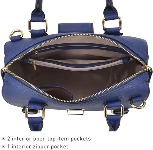 Miniatura 6 de Dasein - Bolso de mano para mujer, diseño de barril, cuero vegano, bolso de hombro, con asa superior, a la moda, bolso de trabajo