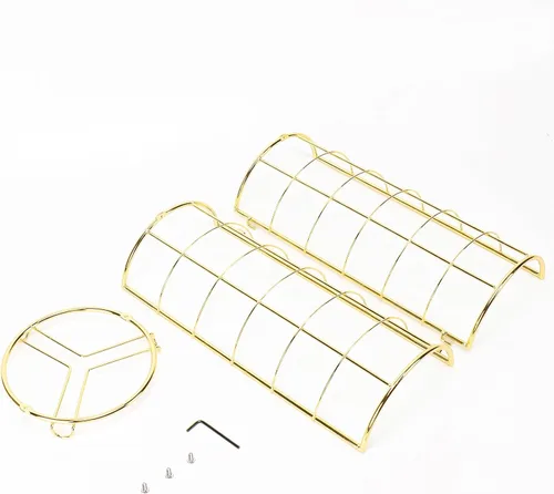 Miniatura 9 de NearMoon Soporte organizador de papel higiénico, almacenamiento de 3 rollos de papel higiénico, accesorio de baño de metal, soporte de rollo Dorado