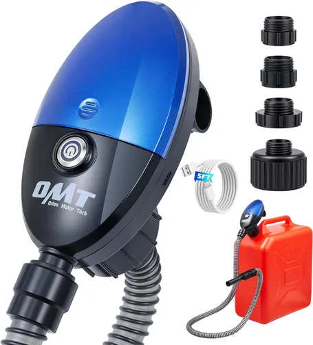 Miniatura 11 de Orion Motor Tech Bomba de transferencia de gasolina de 12 GPM, bomba de transferencia de combustible eléctrica de 12V con cebado para diesel, Bomba