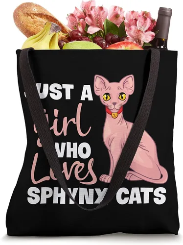 Miniatura 4 de Just A Girl Who Loves Sphynx Cats - Bolsa de mano para mujer