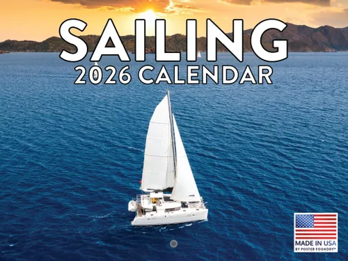 Miniatura 22 de Calendario de deportes de aventura al aire libre, calendario mensual de pared 2026, 12 meses, fabricado en Estados Unidos