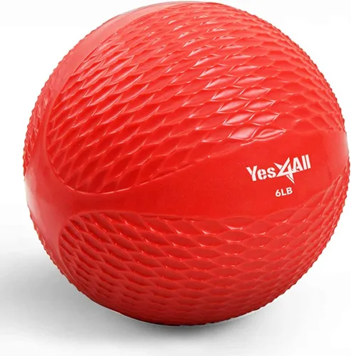 Miniatura 34 de Yes4All - Bolas de tonificación con peso para ejercicio, bolas medicinales suaves para ejercicio, pilates, yoga, equilibrio, flexibilidad, 2-10 C.