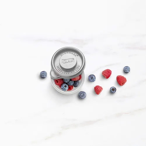 Miniatura 5 de Recipientes de almacenamiento de alimentos GladWare Home Tall Entrée, cuadrados grandes con capacidad para 42 onzas, juego de 3 unidades, con sello