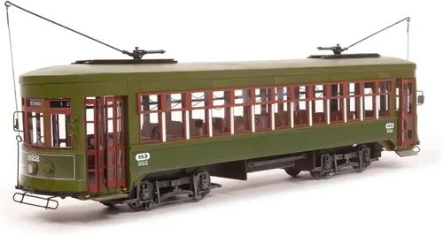 OcCre New Orleans Streetcar Modelo Kit - Madera y Metal, Escala 1/24
